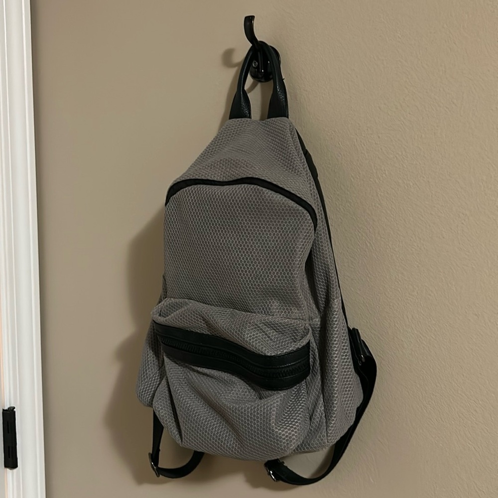 Grey backpack